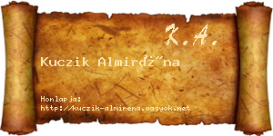 Kuczik Almiréna névjegykártya